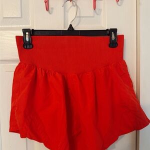 FP Movement by Free People Red Athletic Shorts